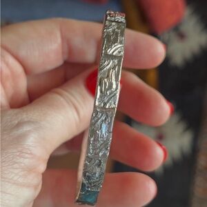 Taxco Silver/925 Stamped Bangle (name 7. Aztec)